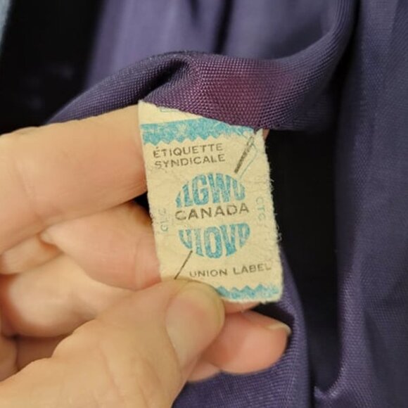 Jocardi Vintage Blue 100% Wool Button-Down Tie Waist Flat Collar Jacket Size 6 - Picture 4 of 10